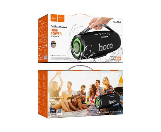 Bluetooth portable speaker Hoco HA4 Mini 30W black