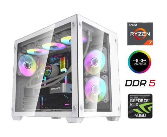 MDD Ryzen 7 7800X3D 32GB 1TB SSD 2TB HDD RTX 4060 Windows 11