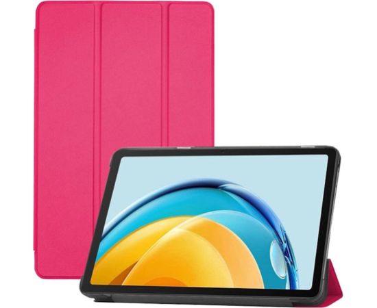 iLike Tri-Fold Эко-Кожаный Чехол-Подставка для Apple iPad Pro 13'' (2024) 7-го поколения Коралловый розовый