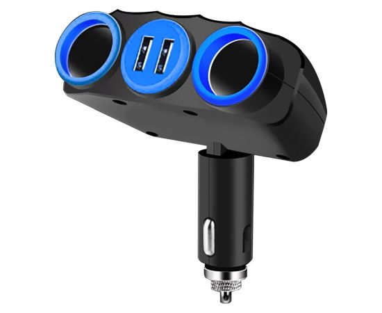 Vakoss TP-3268K 2xUSB Cigarette Lighter Socket Splitter