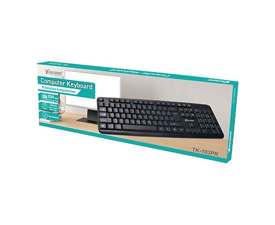 Vakoss TK-103PK keyboard USB Black