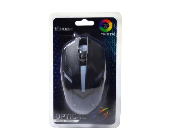 VAKOSS TM-5133K GAMING MOUSE, RGB LIGHTING