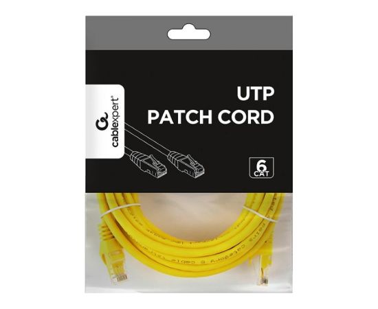 PATCH CABLE CAT6 UTP 5M/YELLOW PP6U-5M/Y GEMBIRD