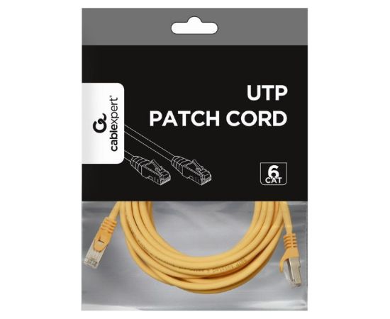 PATCH CABLE CAT6 UTP 3M/YELLOW PP6U-3M/Y GEMBIRD