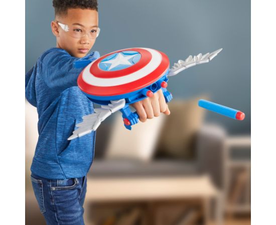 Hasbro AVENGERS Kapteiņa Amerikas Lomu spēle Skyshot Blasteris