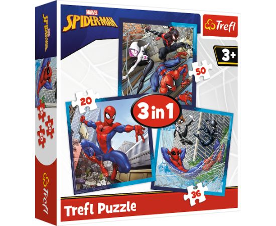 TREFL SPIDER-MAN Pužļu komplekts 3in1