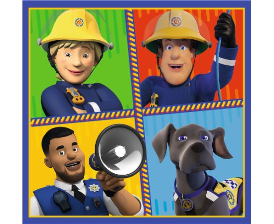 TREFL FIREMAN SAM Pužļu komplekts 3in1 Ugunsdzēsējs Sems