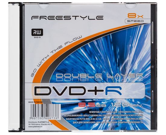 Omega Freestyle DVD+R DL Double Layer 8.5GB 8x slim