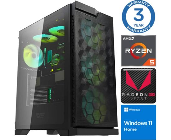 INTOP Ryzen 5 5600G 8GB 500SSD M.2 NVME Radeon RX Vega 7 WIN11