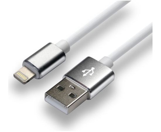 everActive cable USB Lightning 1m - White, silicone, quick charge, 2,4A - CBS-1IW