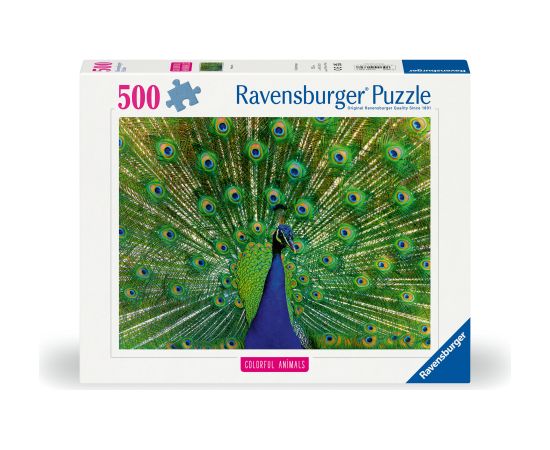 Ravensburger Puzzle 500 pc Peacock