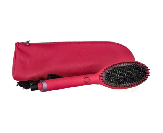 GHD Glide Smoothing Take Control Now Hot Brush Set 2 Pieces Pink - Heated Brush/Pouch