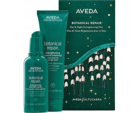 Aveda AVEDA_SET Botanical Repair Strenghening Overnight Serum wzmacniające serum na noc 100ml +  Strenghening Leave In Treatment wzmacniająca kuracja bez spłukiwania 100ml