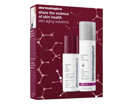 Retinol Renewal Set Dermalogica: Dynamic Skin, Retinol, Anti-Wrinkle, Serum, For Face, 30 ml + Dynamic Skin, Age-Defying, Cream, For Face, 50 ml For Women