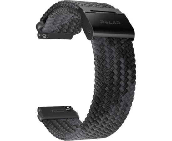 Polar watch strap 20mm S/L, black braided