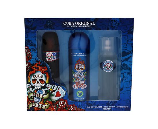 Cuba SET CUBA ORIGINAL Cuba Heartbreaker For Men EDP spray 100ml + Deo spray 200ml + AS 100ml