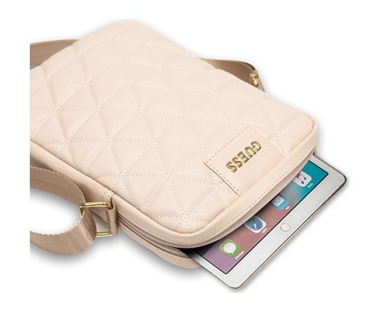 Guess Bag GUTB10QLPK 10" pink Quilted Tablet Bag