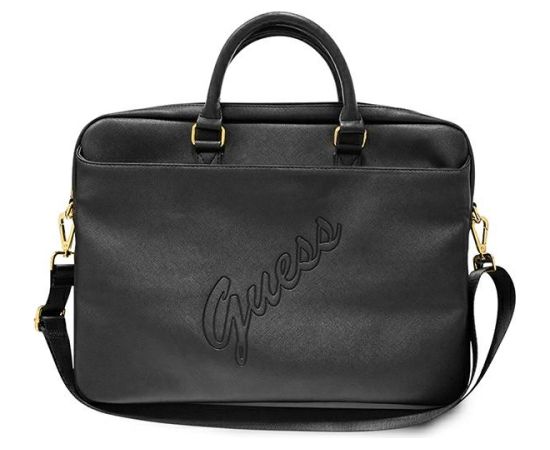 Guess Bag GUCB15PUSASBK 16 "black | black Saffiano Script