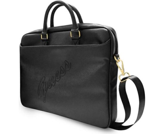 Guess Bag GUCB15PUSASBK 16 "black | black Saffiano Script