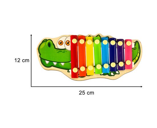 Koka ksilofons CROCODILE KX7282