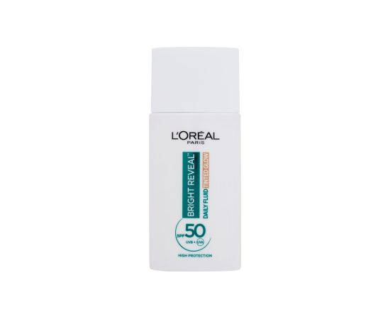 L'oreal Bright Reveal / Daily Fluid Tinted Glow 50ml SPF50+