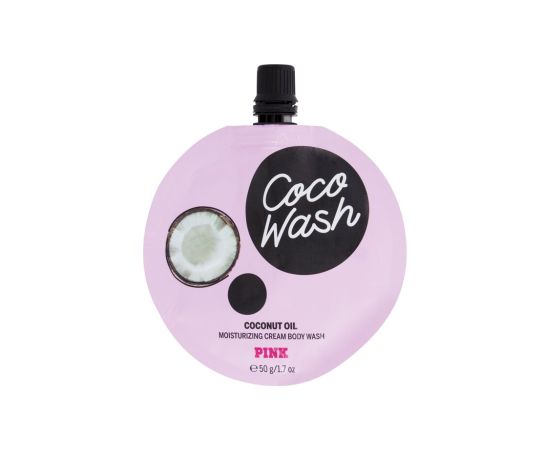 Pink Coco Wash / Coconut Oil Cream Body Wash 50ml Travel Size W / Shower Cream