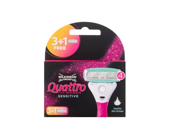 Wilkinson Sword Quattro For Women / Sensitive 4pc W / Replacement blade