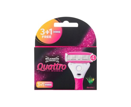 Wilkinson Sword Quattro For Women 4pc W / Replacement blade