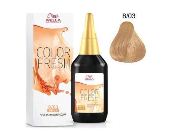 Wella Color Fresh 8-03 Light Blonde Natural Golden 75ml