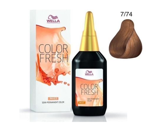 Color Fresh Medium Sand Coppery Blonde 7/74 Wella 75ml