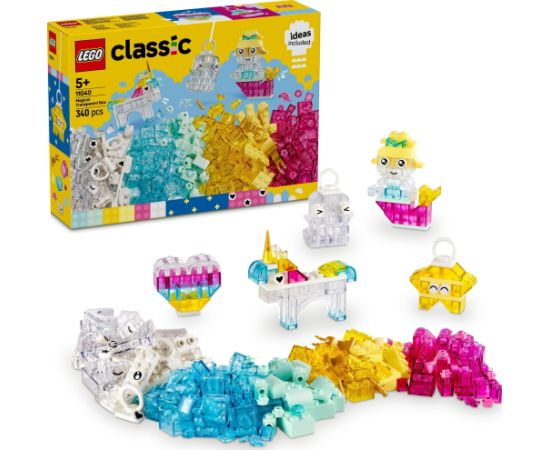 Lego Classic Magiczny zestaw z przezroczystymi klockami (11040)