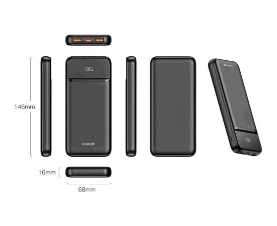 Swissten Power Line II Power Bank Ārējas Uzlādes Baterija 10000 mAh