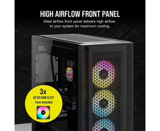 Corsair iCUE 5000D RGB AIRFLOW, tower case (black, tempered glass)