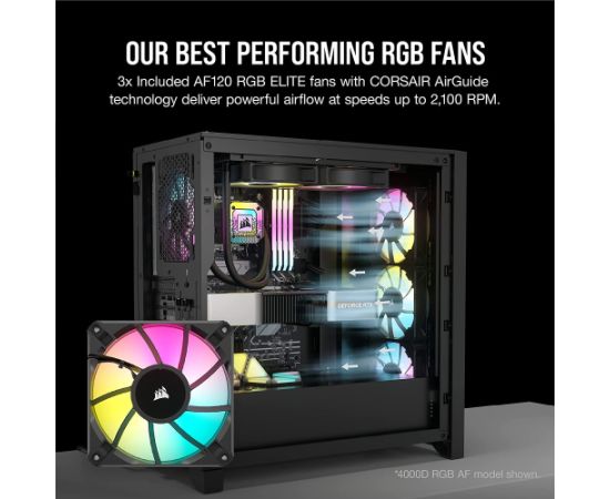 Corsair iCUE 5000D RGB AIRFLOW, tower case (black, tempered glass)