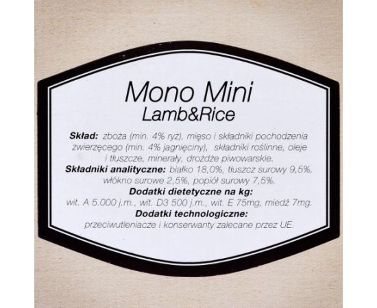 Bosch Mono Mini Lamb&Rice 0.9 kg