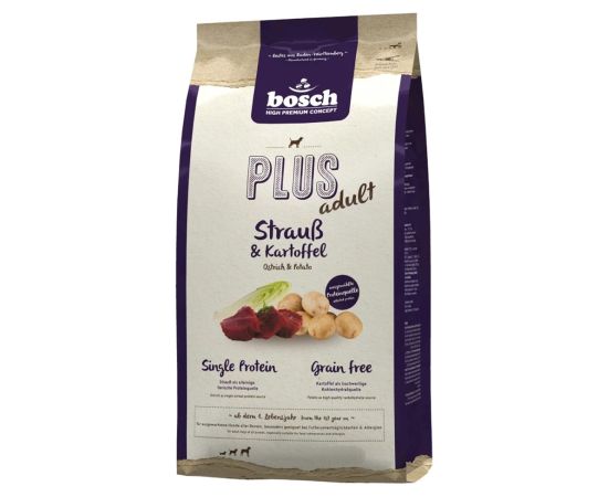 BOSCH Plus Adult Ostrich and potatoes - dry dog food - 2,5kg