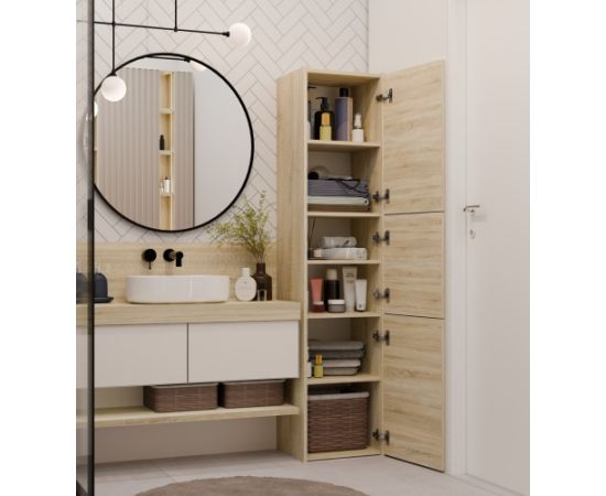 Top E Shop Topeshop S43 SONOMA bathroom storage cabinet Oak