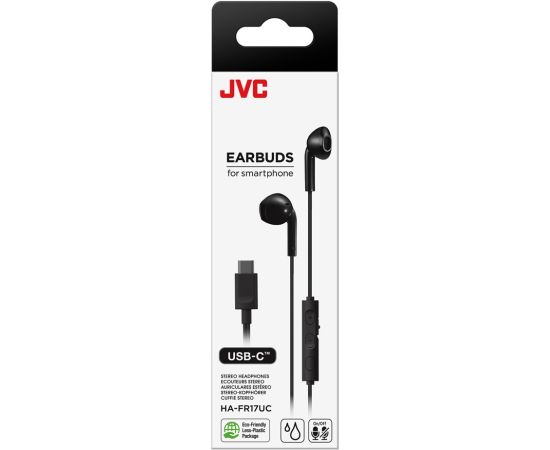 JVC HA-FR17UC In-ear wired headphones USB Type-C Black