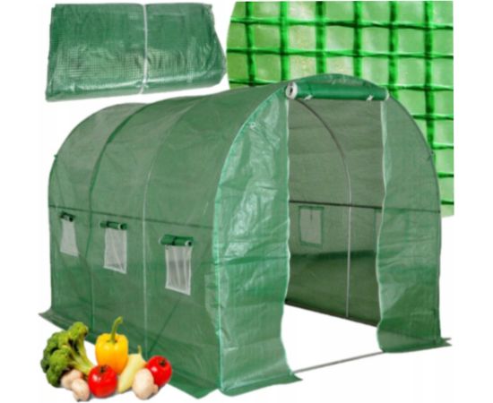 Lean Foil Tunnel Garden Greenhouse 2x3 6m2 Green for Vegetables Frame