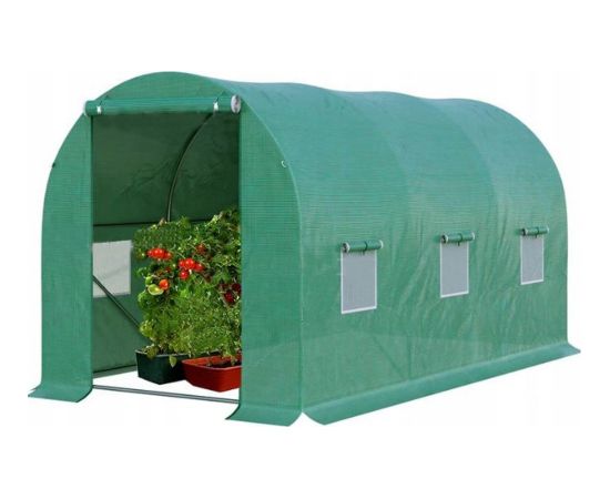 Lean Foil Tunnel Garden Greenhouse 2x3 6m2 Green for Vegetables Frame