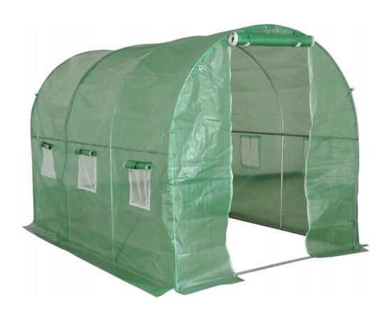 Lean Foil Tunnel Garden Greenhouse 2x3 6m2 Green for Vegetables Frame