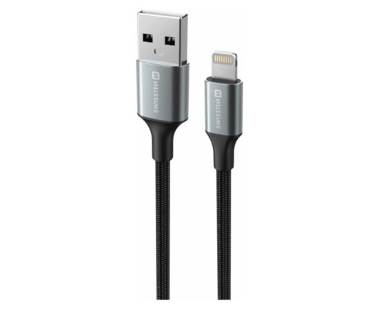 Swissten Textile II USB - Lightning Datu un Uzlādes vads 1.5m