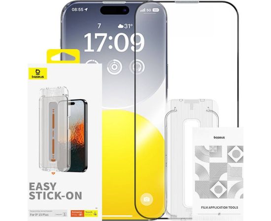 Baseus Sapphire Privacy Protection Tempered Glass Aizsargstikls Priekš Apple iPhone 15 Plus