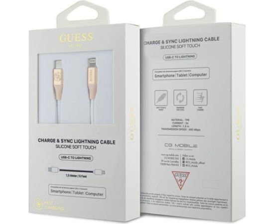 Guess GUCLLALRGDD USB-C - Lightning Vads 1.5m