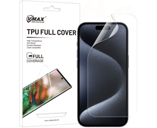 Vmax Protective Film Invisble Aizsargplēvīte Priekš Apple iPhone 15 Pro