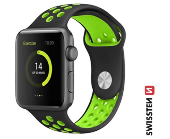 Swissten Sport Silikona Siksniņa priekš Apple Watch 42 / 44 / 45 / 49 mm