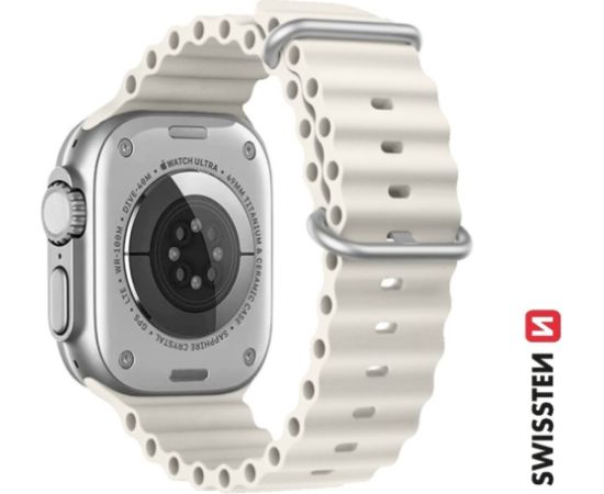 Swissten Marine Силиконовый Pемешок для Apple Watch 42 / 44 / 45 / 49 mm