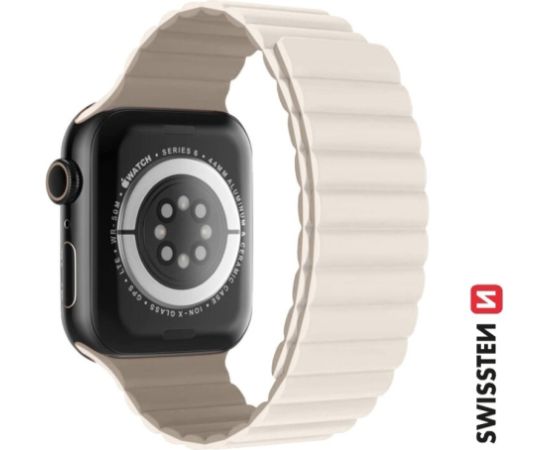 Swissten Силиконовый Магнитный Pемешок для Apple Watch 42 / 44 / 45 / 49 mm