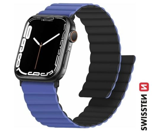 Swissten Силиконовый Магнитный Pемешок для Apple Watch 42 / 44 / 45 / 49 mm