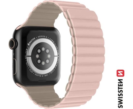 Swissten Силиконовый Магнитный Pемешок для Apple Watch 38 / 40 mm